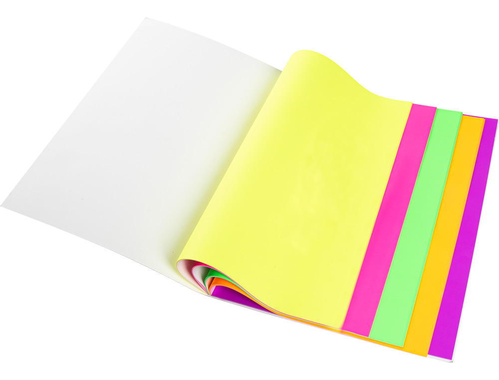 BLOCO DE NOTAS MAGNETICAS Q-CONNECT 210X297 MM 100 FOLHAS 5 CORES FLUORESCENTES
