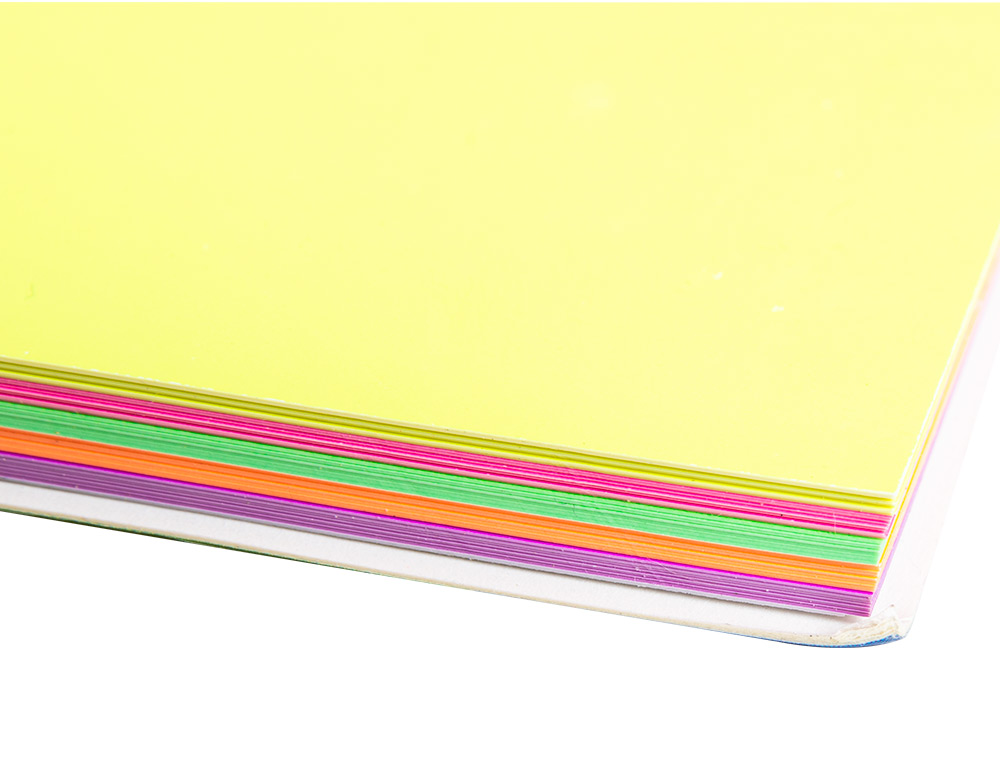 BLOCO DE NOTAS MAGNETICAS Q-CONNECT 210X297 MM 100 FOLHAS 5 CORES FLUORESCENTES
