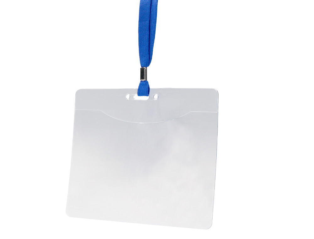 IDENTIFICADOR Q-CONNECT COM CORDAO PLANO AZUL A6 154X127 MM ABERTURA SUPERIOR