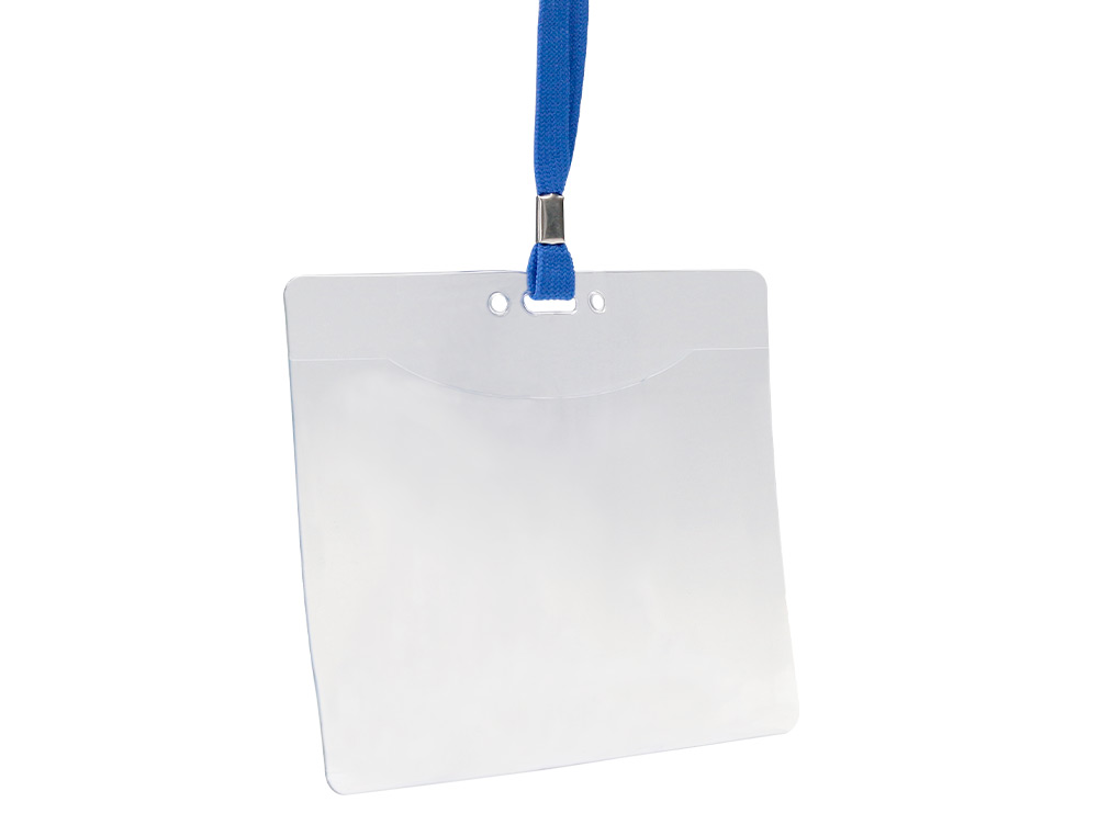 IDENTIFICADOR Q-CONNECT COM CORDAO PLANO AZUL A6 154X127 MM ABERTURA SUPERIOR