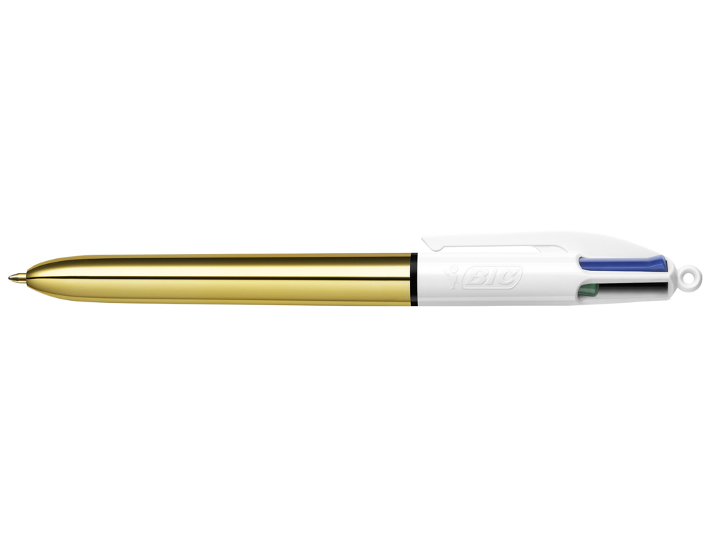ESFEROGRAFICA BIC QUATRO CORES SHINE OURO PONTA DE 1 MM