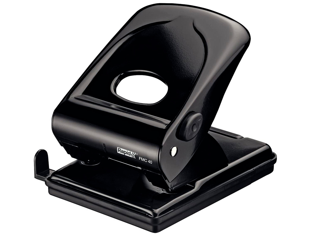 FURADOR RAPID FMC40 METALICO COR PRETA CAPACIDADE 40 FOLHAS