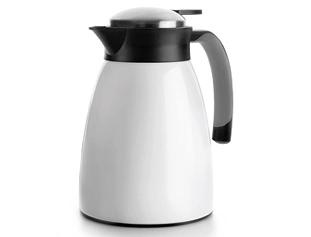 JARRA TERMICA LACOR INTERIOR EM ACO INOXIDAVEL COR BRANCA 1L