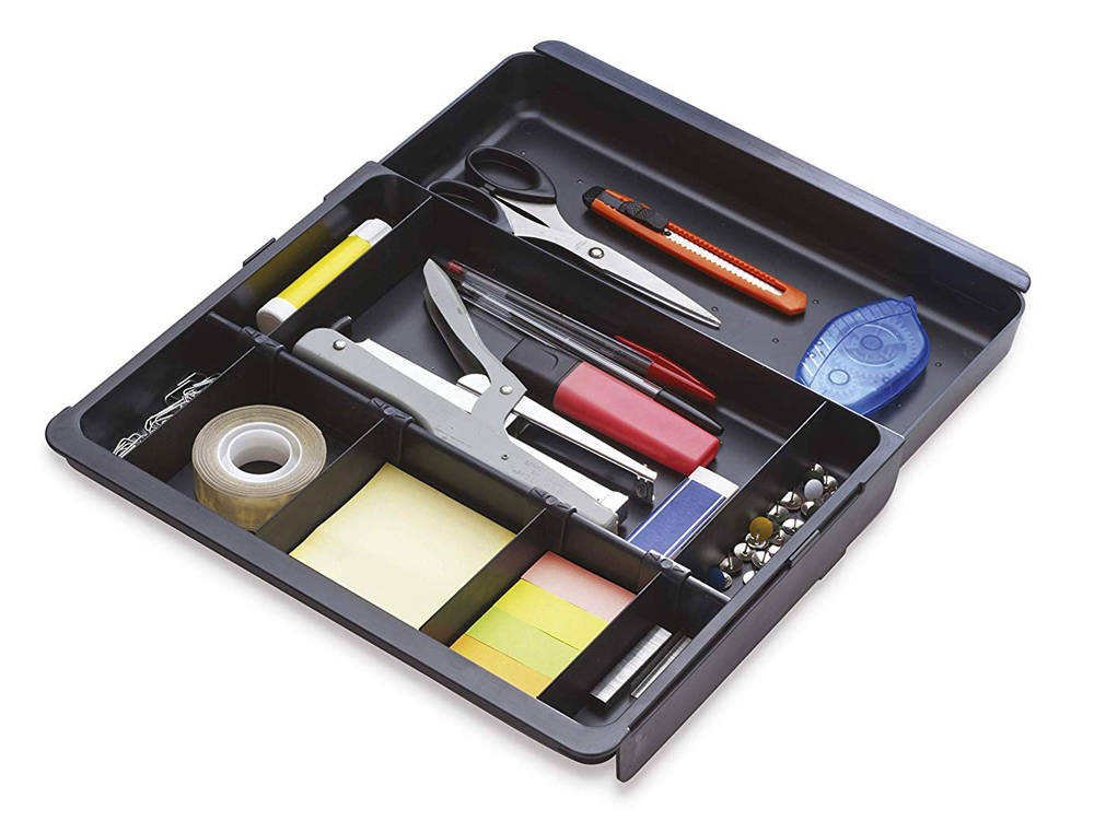 TABULEIRO DE SECRETARIA EXACOMPTA DRAWINSERT DE GAVETAS COR PRETA 298X246X36 MM