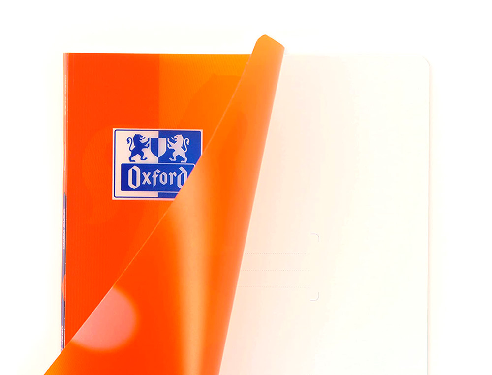CADERNO AGRAFADO OXFORD OPENFLEX CAPA PLASTICO DIN A4 48 FOLHAS PAUTADO ASIGNATURA LINGUA CORES SORTIDAS