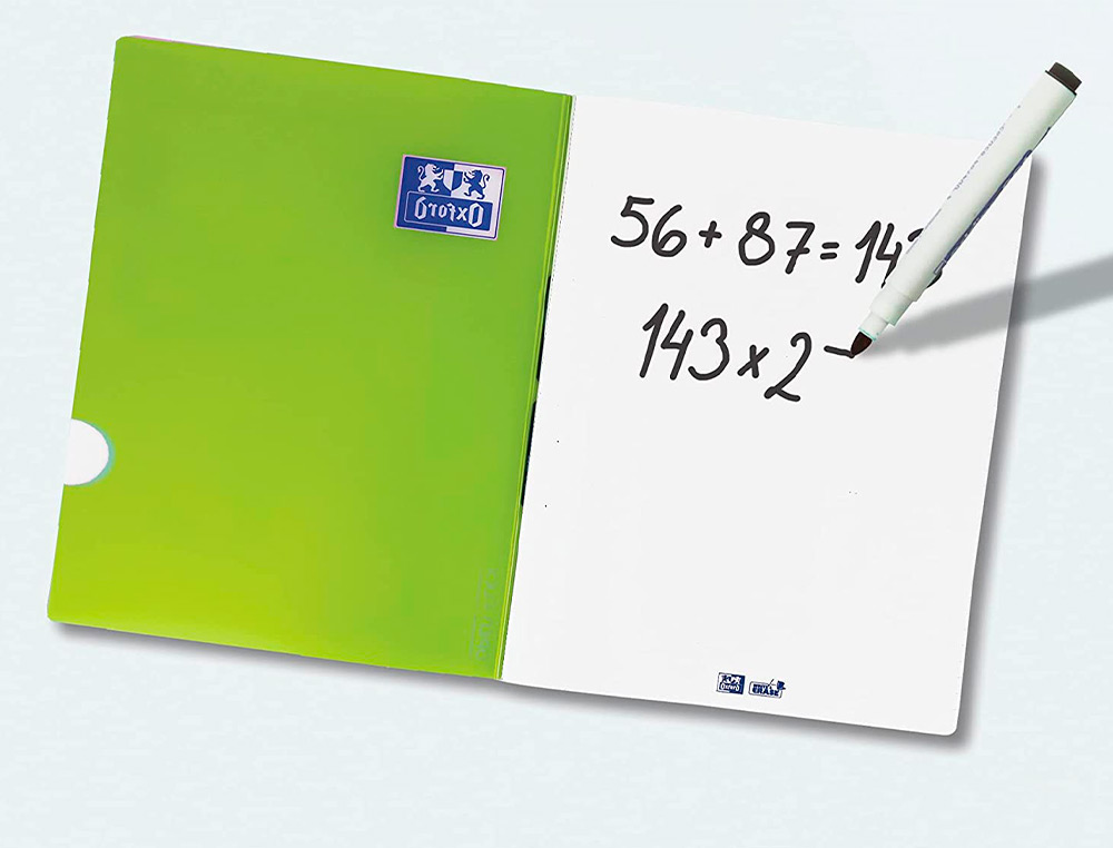 CADERNO AGRAFADO OXFORD OPENFLEX CAPA PLASTICO DIN A4 48 FOLHAS PAUTADO ASIGNATURA LINGUA CORES SORTIDAS