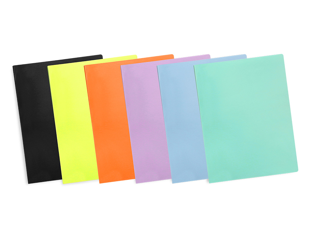 CAPA CATALOGO LIDERPAPEL 80 BOLSAS POLIPROPILENO DIN A4 LAVANDA OPACO