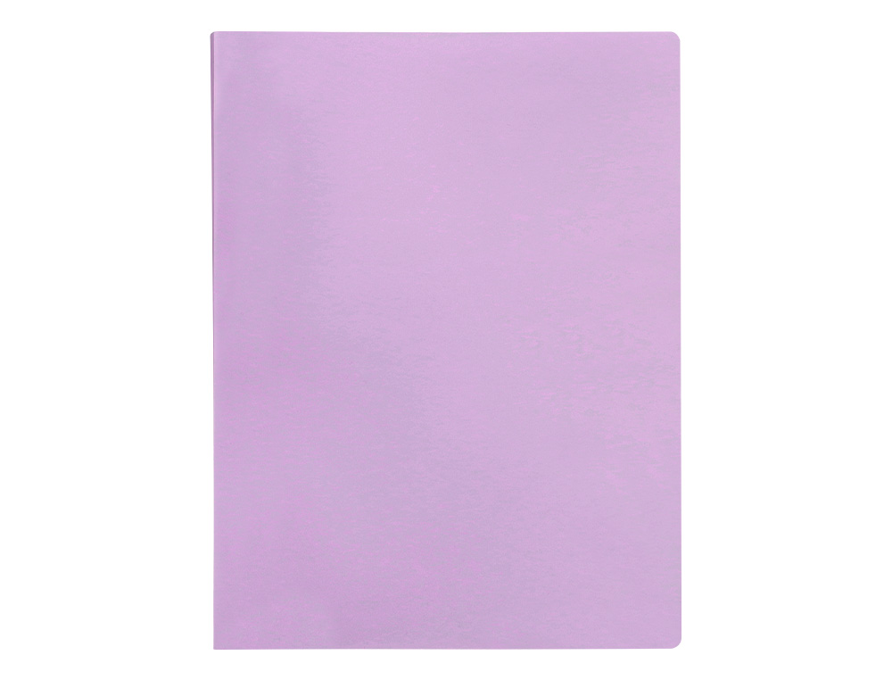 CAPA CATALOGO LIDERPAPEL 80 BOLSAS POLIPROPILENO DIN A4 LAVANDA OPACO