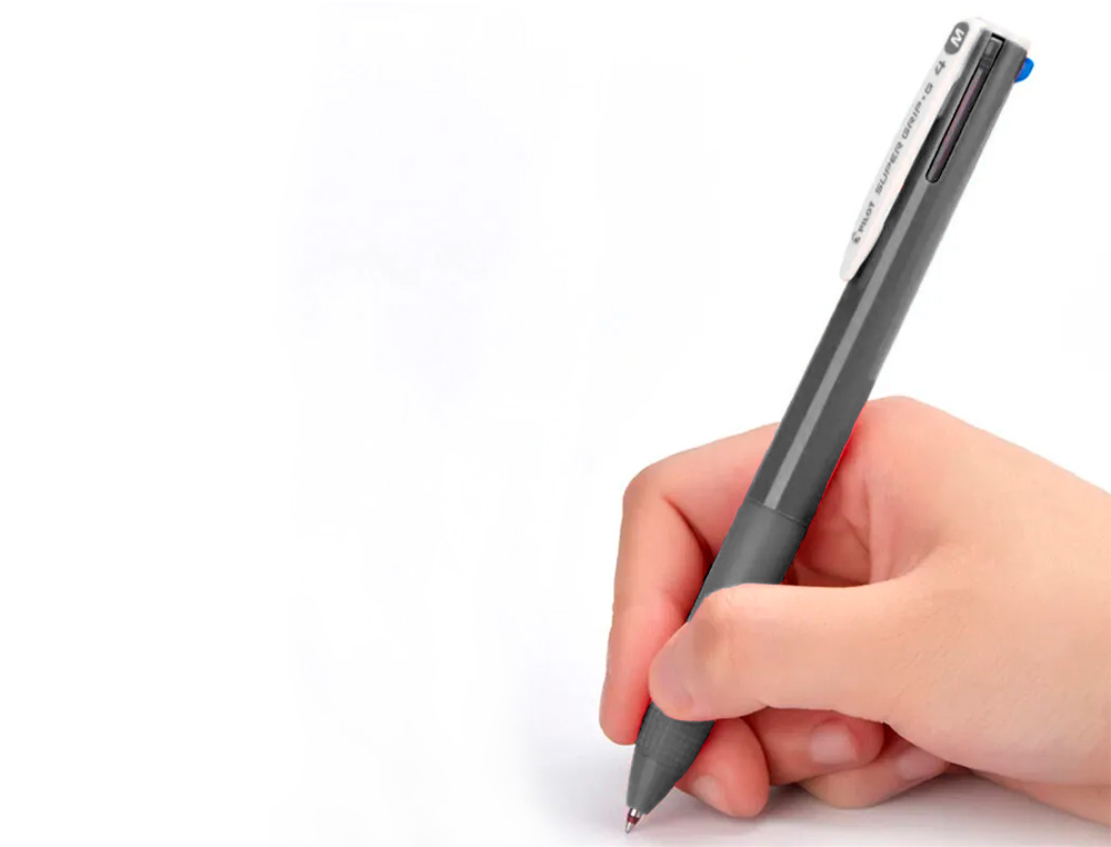 ESFEROGRAFICA PILOT SUPERGRIP G 4 CORES RETRATIL TINTA BASE DE OLEO CORPO COR PRETO