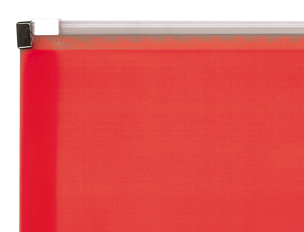 BOLSA PORTA DOCUMENTOS LIDERPAPEL A4 COM FECHO VERMELHO TRANSLUCIDO