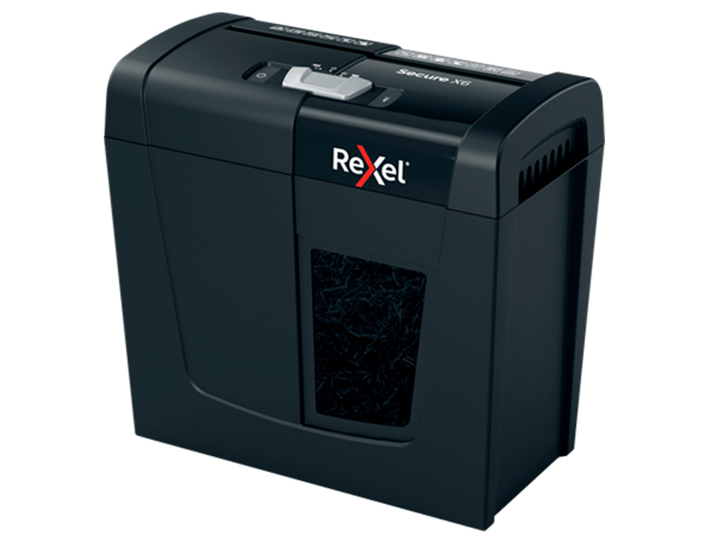DESTRUIDORA DE DOCUMENTOS REXEL SECURE X6 EU CAPACIDADEE 6 FOLHAS AGRAFES CLIPS CART ES E CD