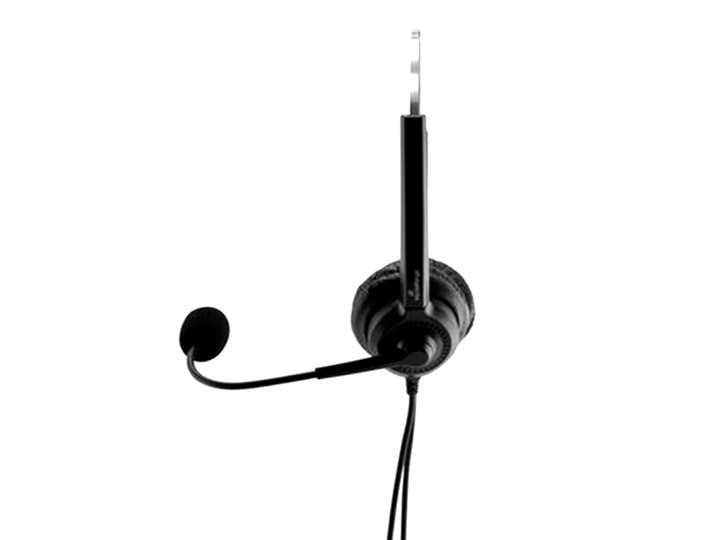 AURICULAR MEDIARANGE BINAURAL DIADEMA COM MICROFONE CABO 2 MT