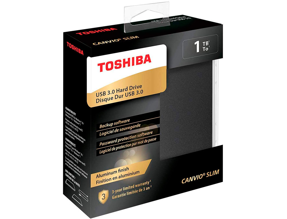 DISCO RIGIDO EXTERNO TOSHIBA CANVIO SLIM HDD 2,50