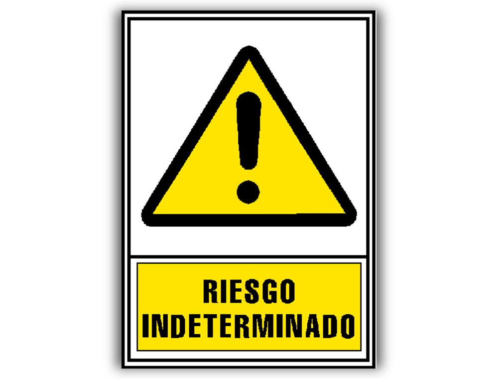 PICTOGRAMA ARCHIVO 2000 RISCO INDETERMINADO PVC AMARELO LUMINISCENTE 210X297 MM
