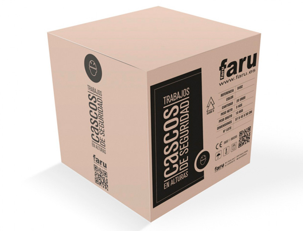 CAPACETE FARU ABS PARA TRABALHOS EM ALTURA 6 PONTOS DE FIXACAO COR BRANCO