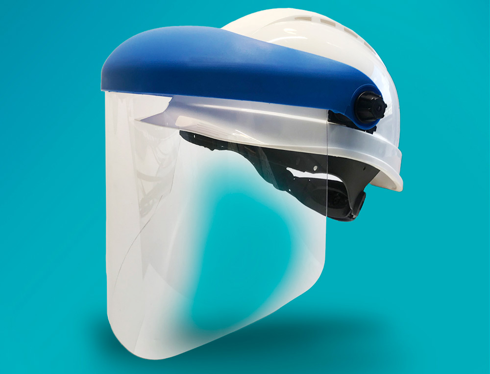 TELA PARA CAPACETE FARU A20 COM VISEIRA E PROTETOR QUEIXO AZUL 200X300 MM
