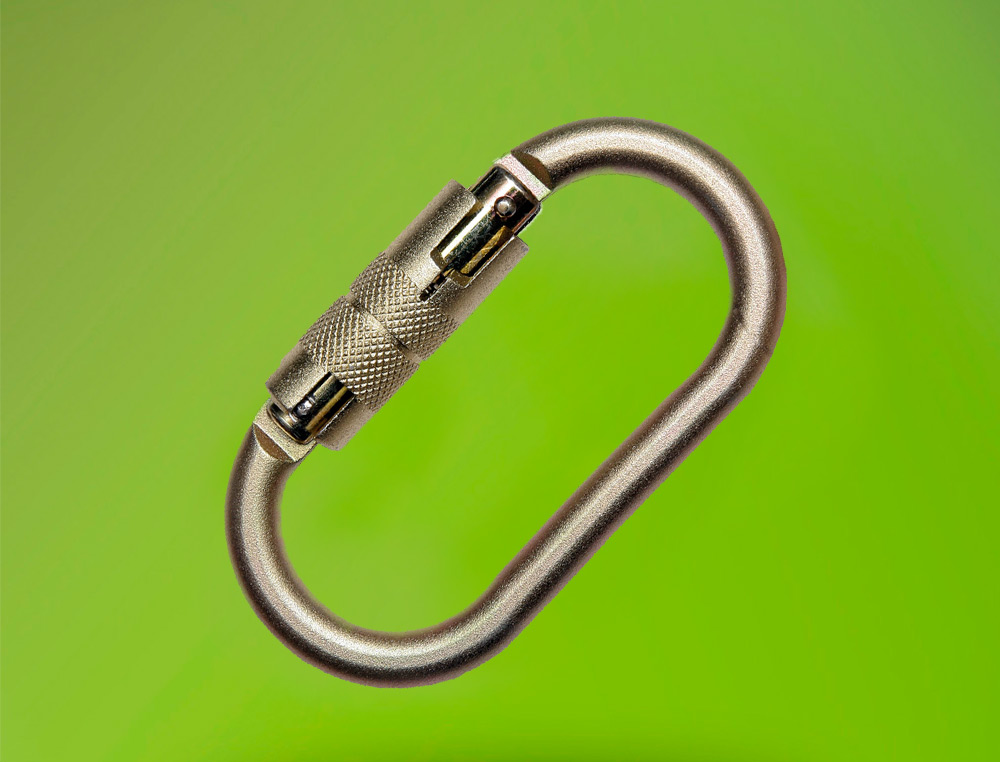MOSQUETAO FARU ACO GALVANIZADO AUTOMATICO VIROLA 18 MM RESISTENCIA 25 KN