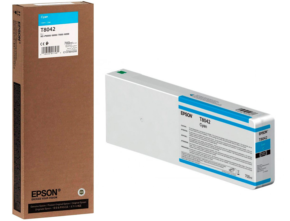 TINTEIRO EPSON GF SURECOLOR SERIE SC-P CIAN ULTRACHROME HDX/HD 700ML
