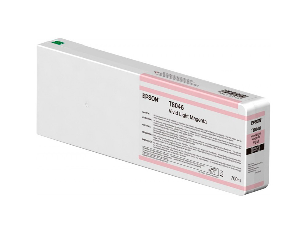 TINTEIRO EPSON GF SURECOLOR SERIE SC-P VIVID LIGHT MAGENTA ULTRACHROME HDX/HD 700ML