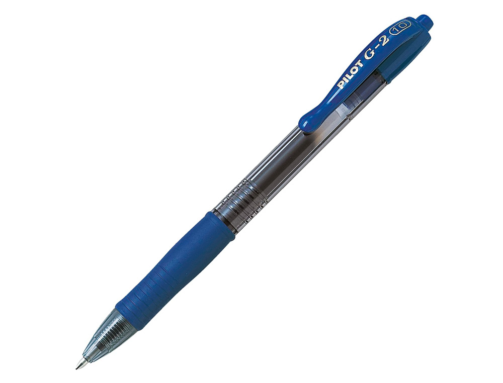 ESFEROGRAFICA PILOT G-2 AZUL TINTA GEL RETRATIL APOIO EM BORRACHA EM BLISTER