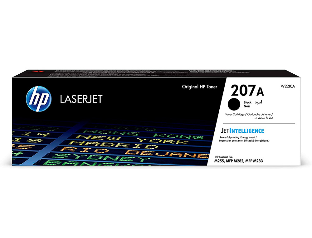 TONER HP 207A LASERJET M255 / MFP M282/ MFP M283 PRETO 1350 PAGINAS