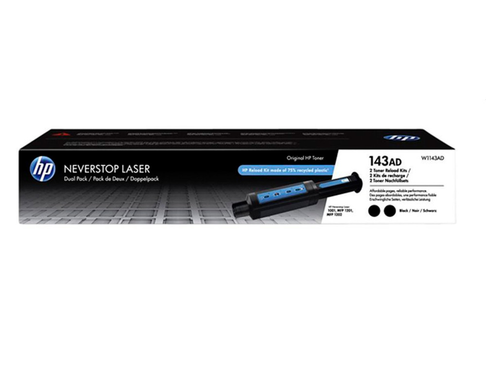 TONER HP 143AD PRETO 2500 PAGINAS PACK DE 2 UNIDADES