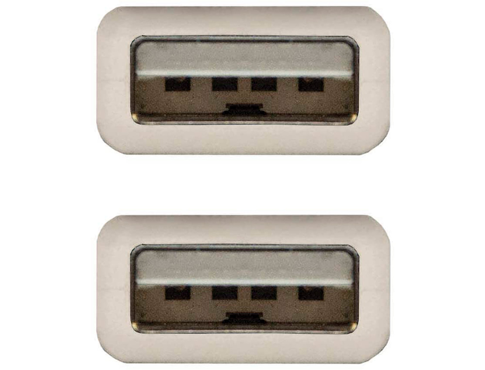 CABO USB NANOCABLE 2.0 TIPO A/M-A/M COR CINZA COMPRIMENTO 1 M