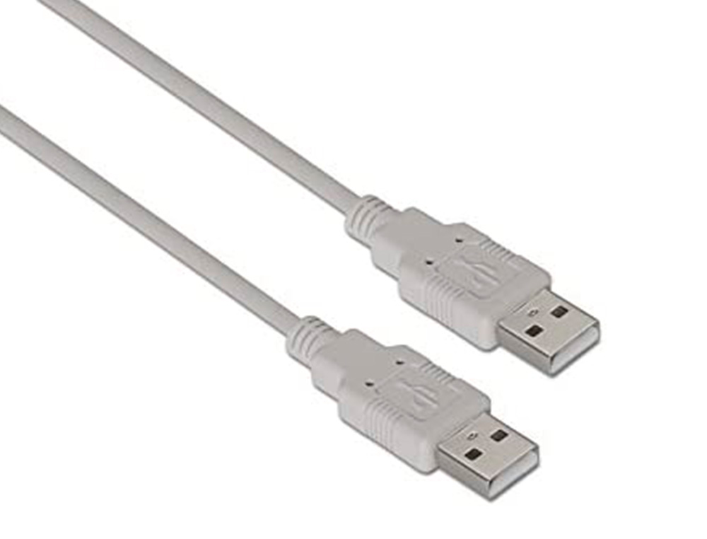 CABO USB NANOCABLE 2.0 TIPO A/M-A/M COR CINZA COMPRIMENTO 1 M