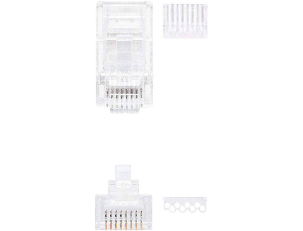 CONECTOR NANOCABLE RJ45 8 FIOS CATEGORIA 6