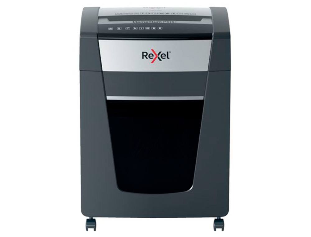 DESTRUIDORA DE DOCUMENTOS REXEL MOMENTUM EXTRA P515+ CAPACIDADE CORTE 15 F P5 DESTROI AGRAFES CLIPS CD E CARTOES 30 L