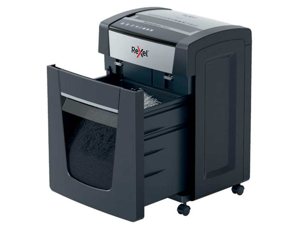 DESTRUIDORA DE DOCUMENTOS REXEL MOMENTUM EXTRA P515+ CAPACIDADE CORTE 15 F P5 DESTROI AGRAFES CLIPS CD E CARTOES 30 L