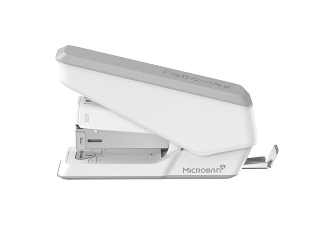 AGRAFADOR FELLOWES EASYPRESS LX840 PROTECAO ANTIBACTERIANA CAPACIDADE 25 FOLHAS USA AGRAFES 24/6 E 26/6 BRANCO