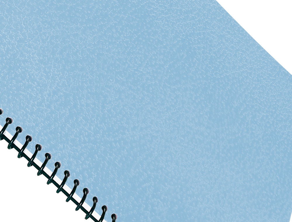 CAPA DE ENCADERNACAO LIDERPAPEL CARTAO DIN A4 1 MM CELESTE PACK DE 50 UNIDADES