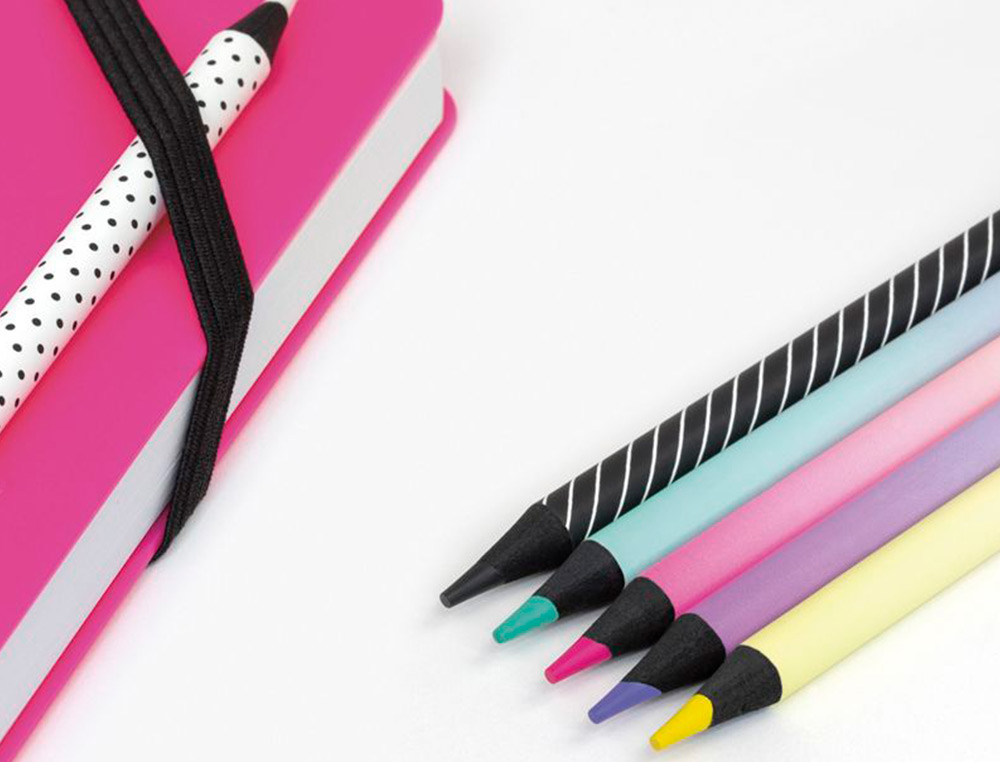 LAPIS DE COR MILAN SUNSET MINA GROSSA 3,5 MM CAIXA DE 6 UNIDADES CORES SORTIDAS