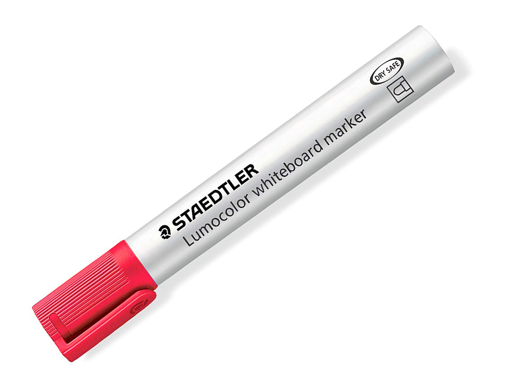 MARCADOR STAEDTLER LUMOCOLOR 351 PARA QUADRO BRANCO PONTA REDONDA 2 MM COR VERMELHO