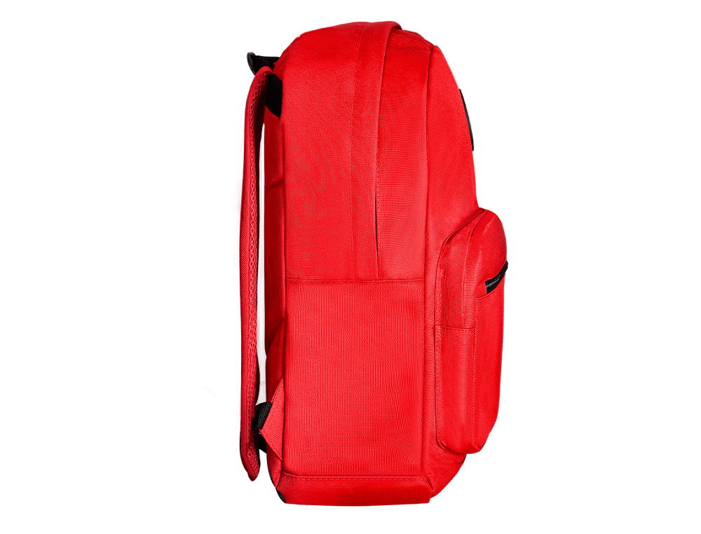 MOCHILA ANTARTIK COM ASA E BOLSO FRONTAL COM FECHO COR VERMELHO 320X140X430 MM