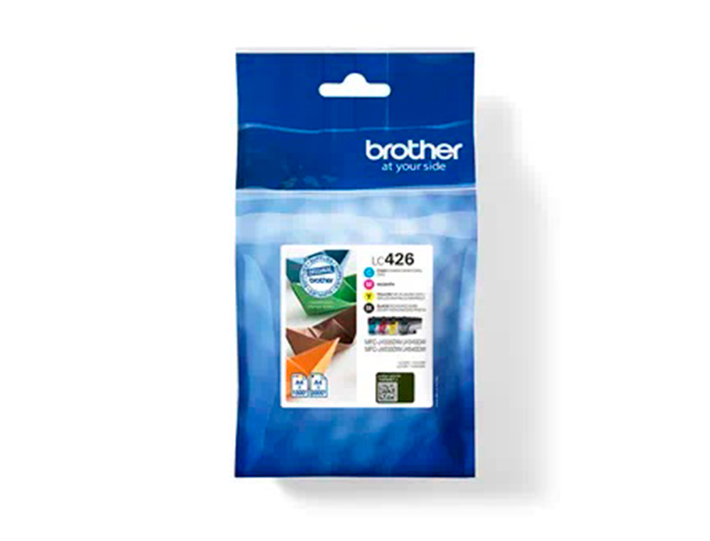 TINTEIRO BROTHER LC426VAL MFCJ4340DW / 4540DW / 4540DWXL PACK 4 CORES 3000 PAGINAS PRETO E 1500 PAGINAS COR