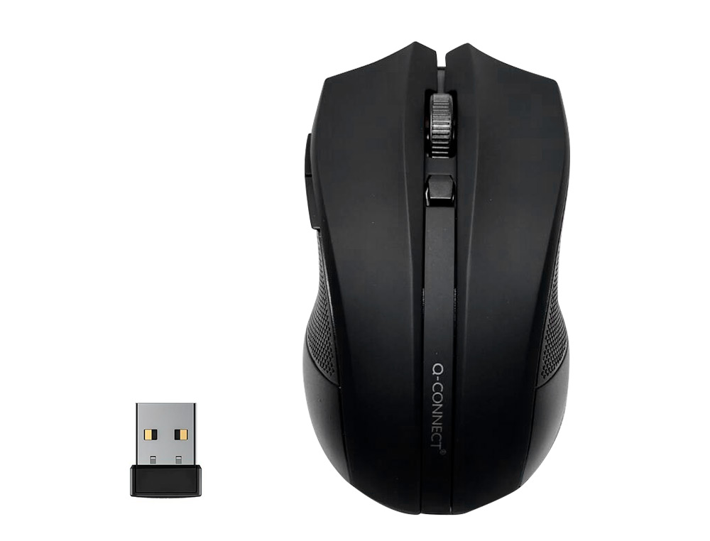 RATO Q-CONNECT OTICO SEM FIOS 1000 DPI RECETOR USB 2,4 GHZ PRETO