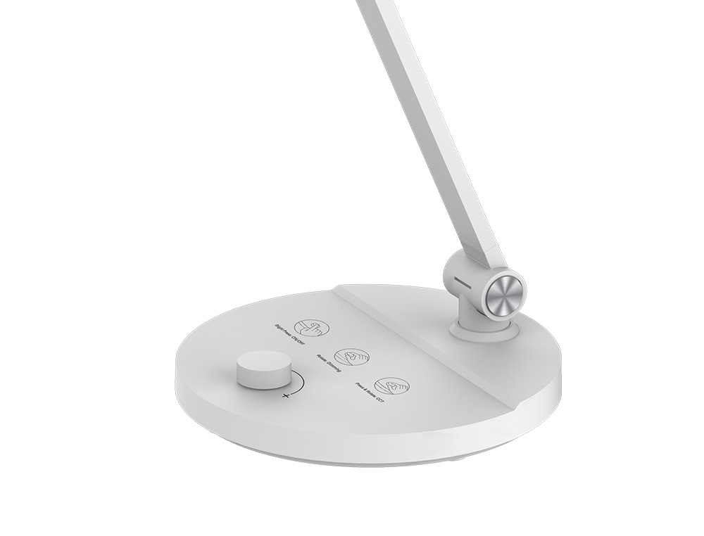 CANDEEIRO DE ESCRITORIO Q-CONNECT SECRETARIA PROFISSIONAL ABS 80 LEDS 7 W COM INTERRUPTOR COR BRANCO