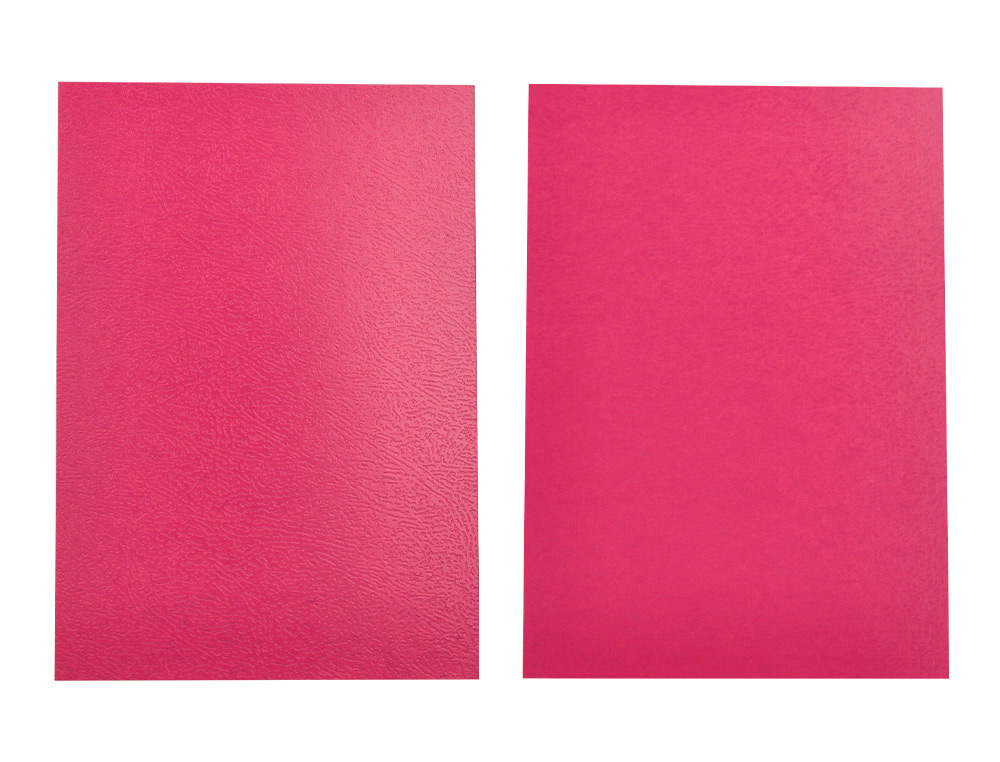 CAPA DE ENCADERNACAO LIDERPAPEL CARTAO DIN A4 0,9 MM ROSA FLUOR PACK DE 50 UNIDADES