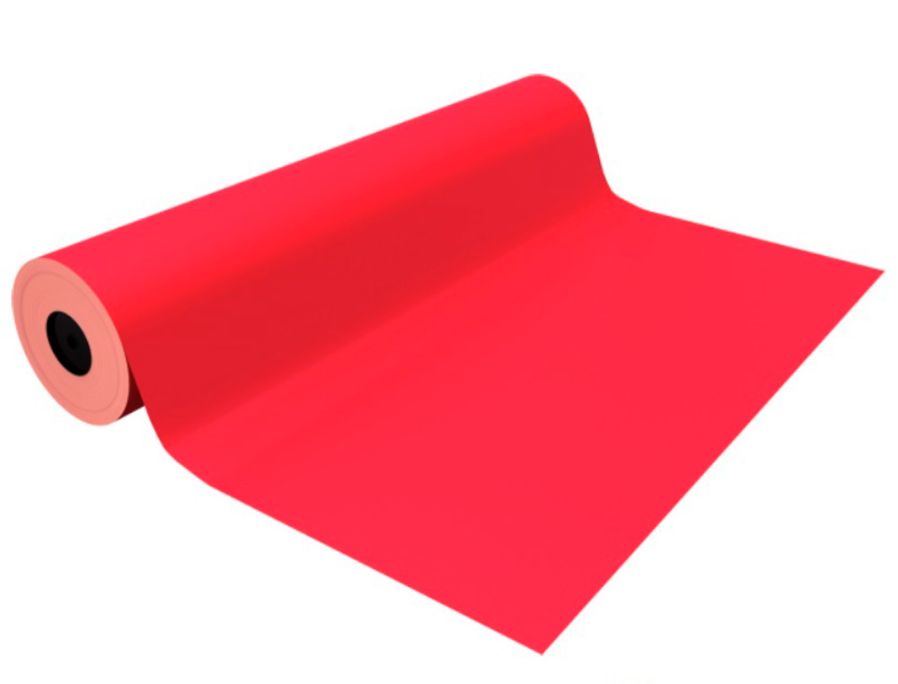 PAPEL FANTASIA BASIKA METALIZADO VERMELHO BOBINE LARGURA 31 CM COMPRIMENTO 80 M