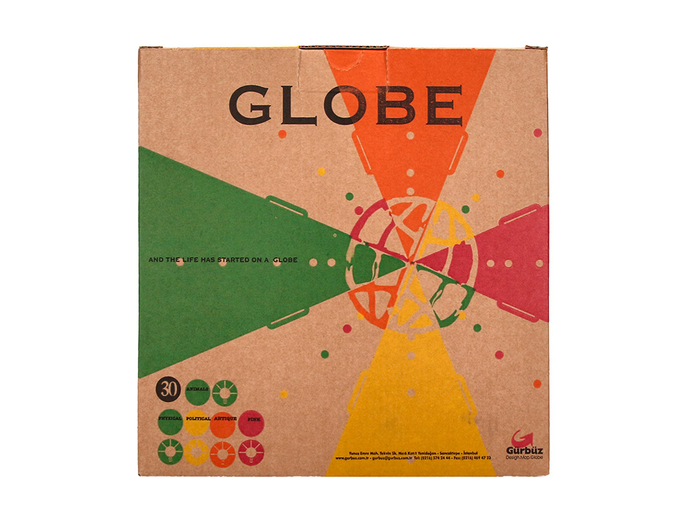 GLOBO ANTARTIK COM LUZ FISICO E POLITICO DIAMETRO 30 CM