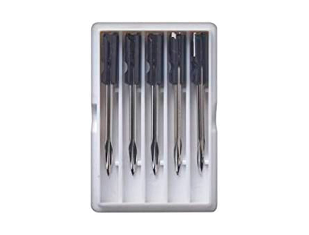 RECARGA DE AGULHA AVERY CORTE STANDARD BASE PLASTICO PARA PISTOLA DE NAVETES TGS005 CAIXA DE 5 UNIDADES