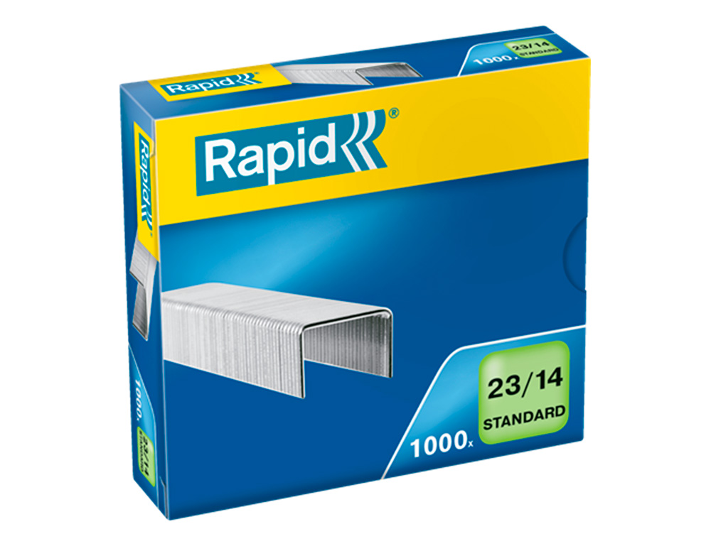 AGRAFES RAPID 23/14 MM GALVANIZADOS CAIXA DE 1000 UNIDADES