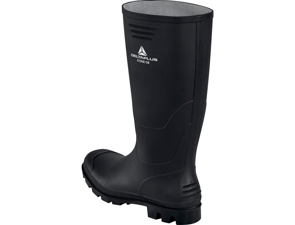 BOTAS DELTAPLUS DE SEGURANCA STONE PVC PRETO SOLA DE PITOES TAMANHO 46