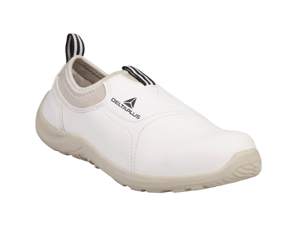 SAPATOS DE SEGURANCA DELTAPLUS MICROFIBRA PU SOLA PU MONO-DENSIDADE COR BRANCO TAMANHO 44