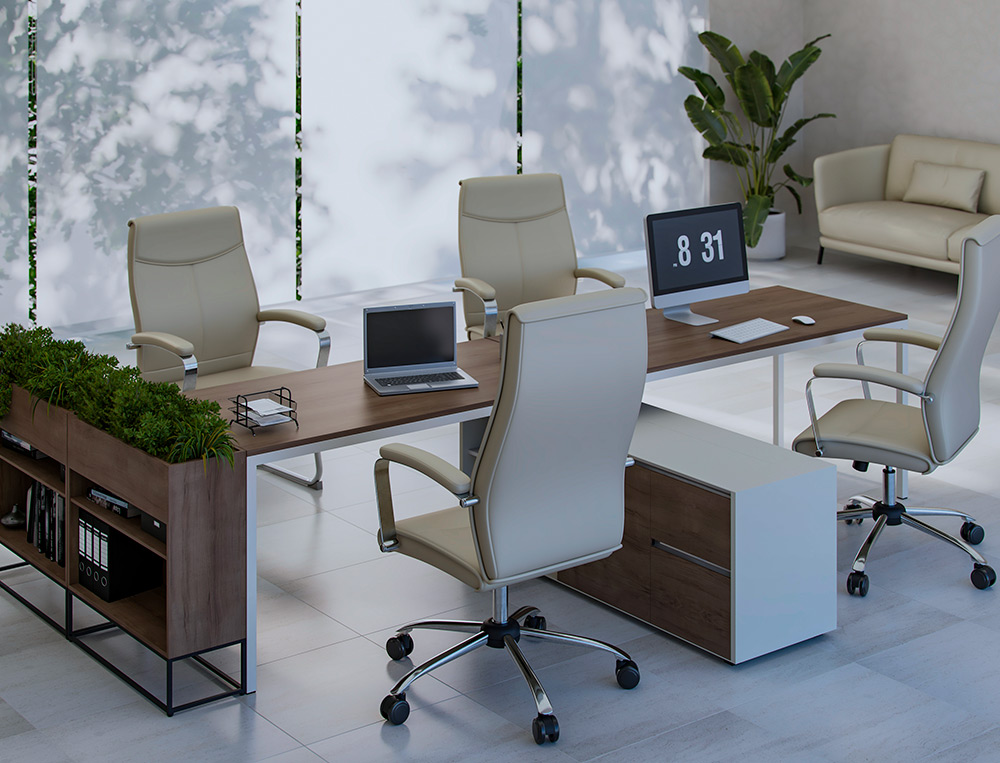 CADEIRA DE DIRECAO Q-CONNECT MODENA IMIT DE PELE BASE METAL ALT MAX 1210 MM LARG 630 MM PROF 650 MM RODAS PREMIUM COR CI