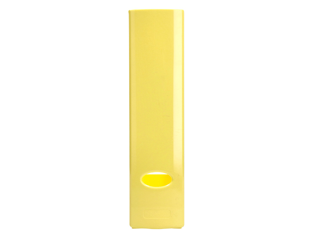 PORTA REVISTAS PLASTICO Q-CONNECT COR AMARELO PASTEL