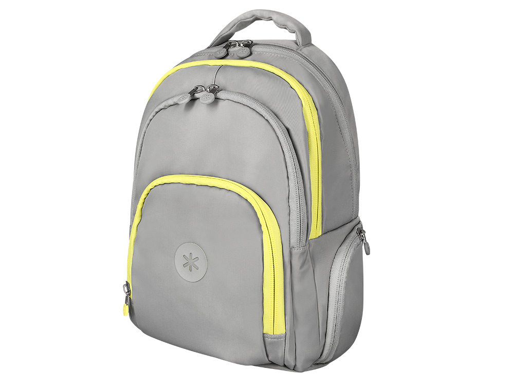 MOCHILA ANTARTIK MULTIBOLSO 19L COMPARTIMENTO PARA PORTATIL E TABLET COR CINZA 450X160X300 MM
