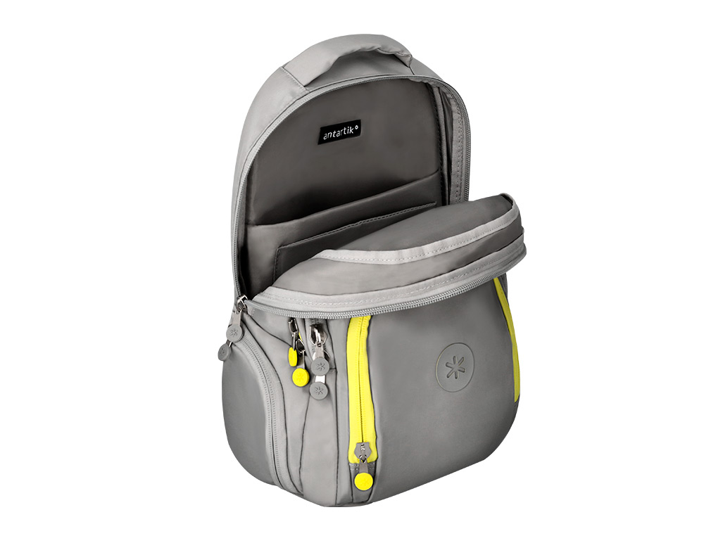 MOCHILA ANTARTIK MULTIBOLSO 19L COMPARTIMENTO PARA PORTATIL E TABLET COR CINZA 450X160X300 MM